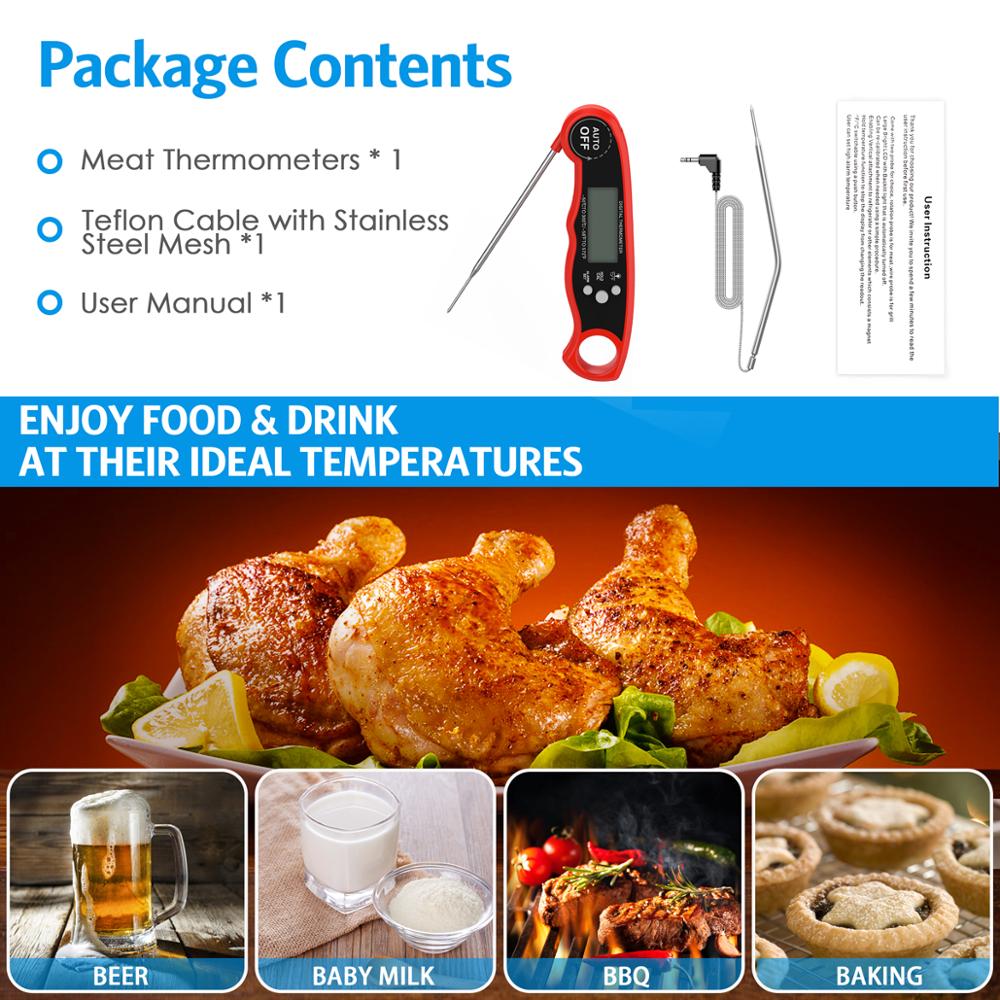 ORIA 식품 온도계 디지털 주방 바베큐 온도계 고기  - Kitchen Appliances Online 리뷰 및 가격