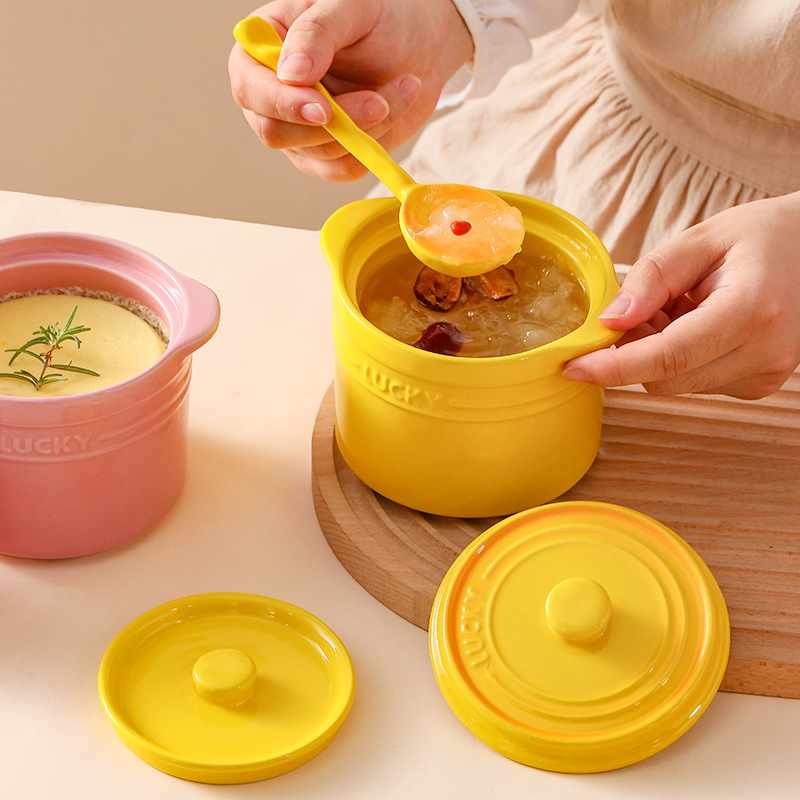 이중 뚜껑 세라믹 그릇, 새의 둥지 찐 계란 그릇 디저 - Kitchen Appliances Cooking 리뷰 및 가격
