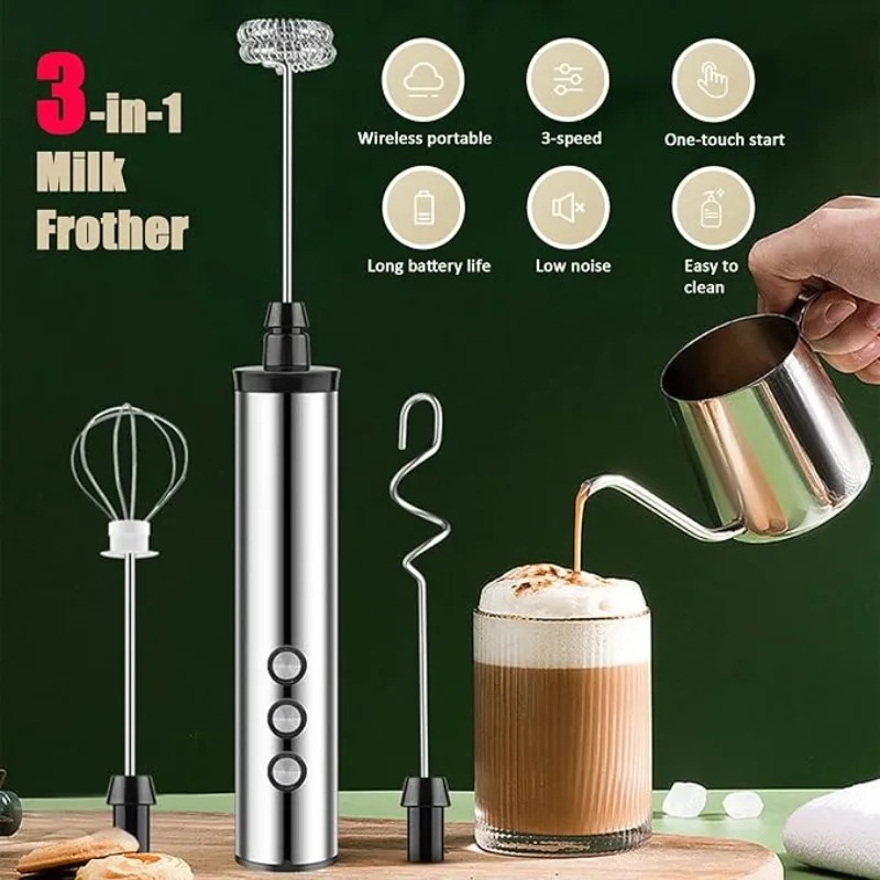 마그파이 3 in 1 핸드헬드 전동 우유 거품기 음료  - Kitchen Appliances For Home 리뷰 및 가격