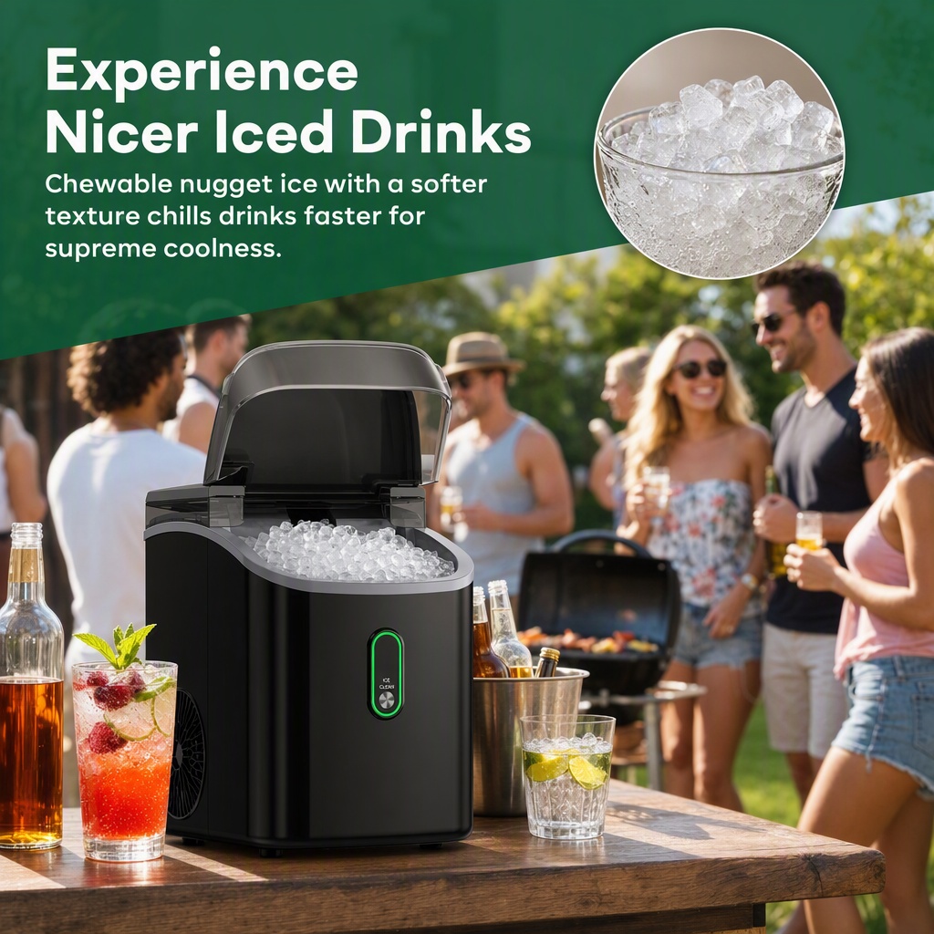 부드럽게 씹을 수 있는 얼음을 제공하는 탁상용 너겟 제 - Kitchen Appliances For Home 리뷰 및 가격