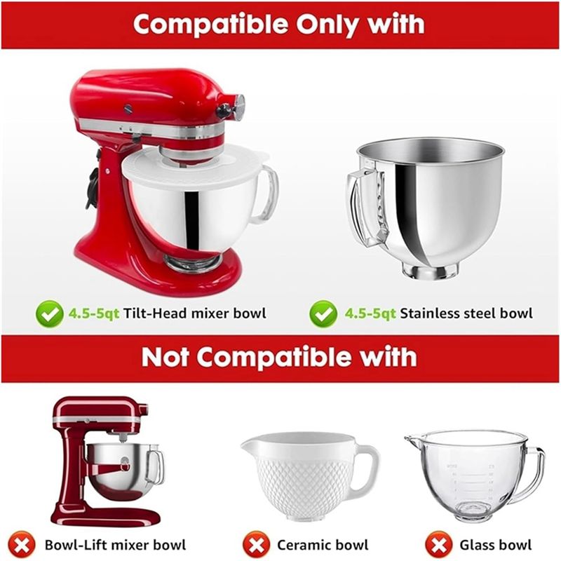 A74X-키친에이드 4.5-5쿼트 틸트헤드 스탠드 믹서 - Stand Mixer Bowl 리뷰 및 가격